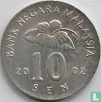 Maleisië 10 sen 2002 - Afbeelding 1