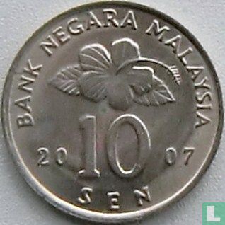 Malaisie 10 sen 2007 - Image 1