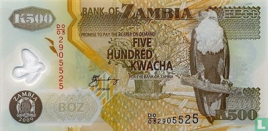 Zambia 500 Kwacha 2009 - Image 1