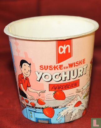 Suske en Wiske yoghurt aardbeien beker - Afbeelding 1