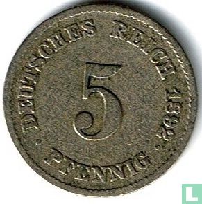 Deutsches Reich 5 Pfennig 1892 (F) - Bild 1