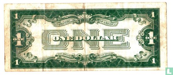 États-Unis 1 dollar Certificat argent (Woods & Mellon) - Image 2