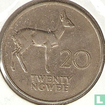 Zambie 20 ngwee 1972 - Image 2