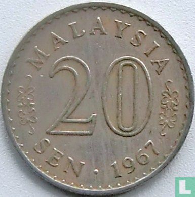 Maleisië 20 sen 1967 - Afbeelding 1