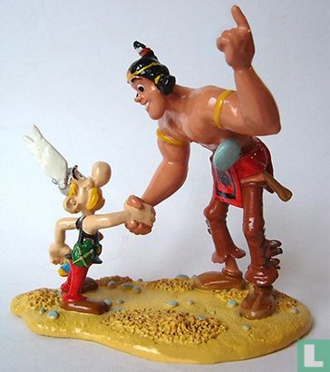 La Poignee de main d'Asterix et Oumpah-pah