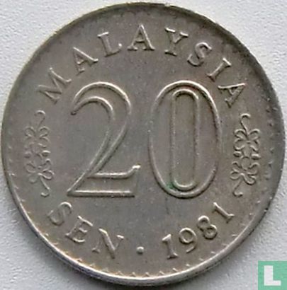Malaysia 20 sen 1981 - Image 1