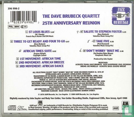 The Dave Brubeck Quartet 25TH Anniversary Reunion - Bild 2