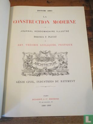 La Construction Moderne. 4e année. - Image 1
