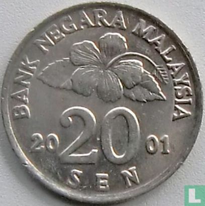 Maleisië 20 sen 2001 - Afbeelding 1