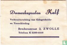 Dameskapsalon Kalf