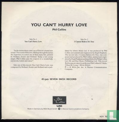 You can't hurry love  - Afbeelding 2