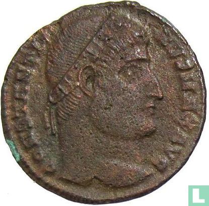Constantijn de Grote 307-337, AE Follis Constantinopolis 327-28 - Afbeelding 1