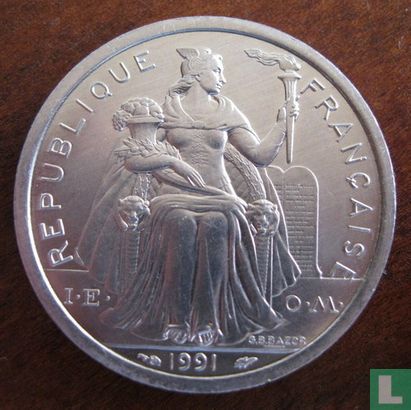 French Polynesia 2 francs 1991 - Image 1