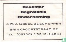 Deventer Begrafenis Onderneming J.W.J IJssel de Schepper