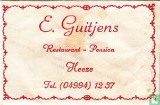 E. Guitjens Restaurant   Pension
