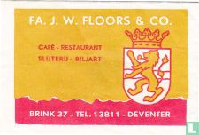 Fa. J.W. Floors & Co. Café Restaurant Slijterij Biljart