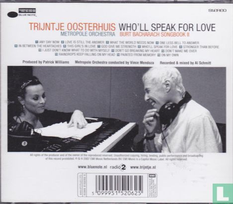 Who'll speak for love - Burt Bacharach songbook II  - Afbeelding 2