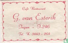 Café Restaurant G. van Esterik