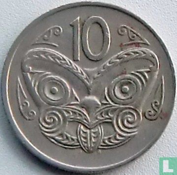 New Zealand 10 cents 1973 - Image 2