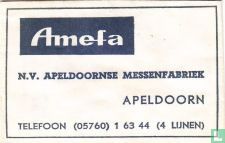 Amefa - N.V. Apeldoornse Messenfabriek
