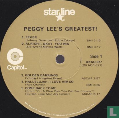Peggy Lee’s greatest!  - Image 3