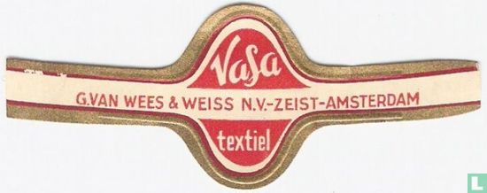 Vasa G.van Wees & Weiss N.V.-Zeist-Amsterdam Textiel - Afbeelding 1