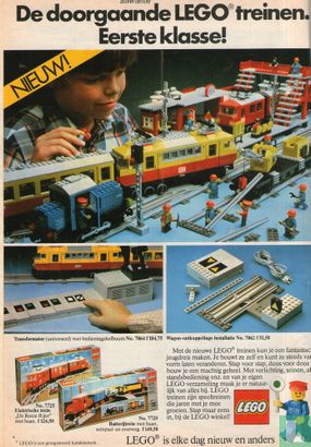 De doorgaande Lego treinen. Eerste klasse!