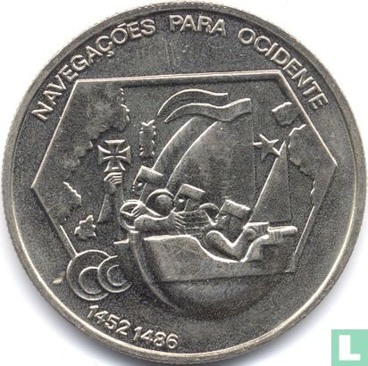 Portugal 200 escudos 1991 (koper-nikkel) "Westward navigation" - Afbeelding 2
