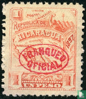 Map, with overprint
