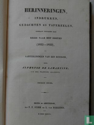Herinneringen, indrukken,Gedachten en Tafereelen 1832-1833 Deel 3 - Image 3