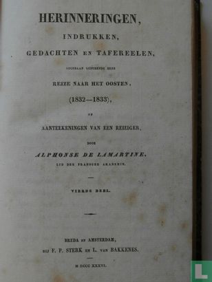 Herinneringen, indrukken,Gedachten en Tafereelen 1832-1833 Deel 4 - Image 3