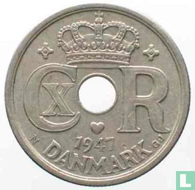 Denemarken 25 øre 1947 - Afbeelding 1
