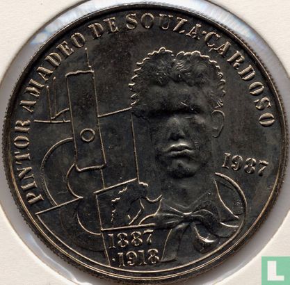 Portugal 100 escudos 1987 (copper-nickel) "100th anniversary Birth of the painter Amadeo de Souza Cardoso" - Image 1
