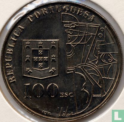 Portugal 100 escudos 1987 (copper-nickel) "100th anniversary Birth of the painter Amadeo de Souza Cardoso" - Image 2