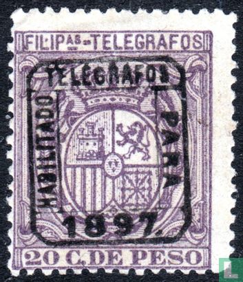 Coat of arms with overprint
