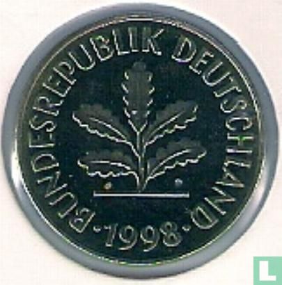 Germany 5 pfennig 1998 (F) - Image 1