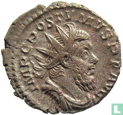 Empire gaulois, AR Antoninien, 262-265 après JC, Postumus (HERC DEVSONIENSI) - Image 1