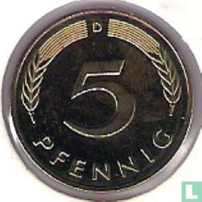 Germany 5 pfennig 1998 (D) - Image 2