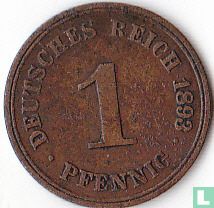 Duitse Rijk 1 pfennig 1893 (A) - Afbeelding 1