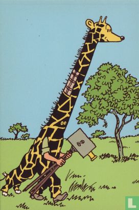 Kuifje met giraffe, Congo - Afbeelding 1