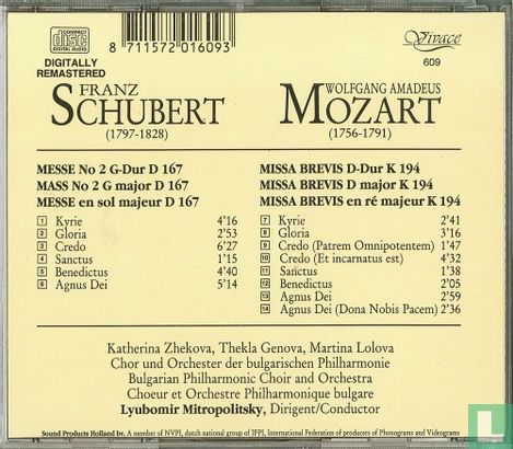 Mozart Missa brevis/Schubert Mass in G major - Afbeelding 2