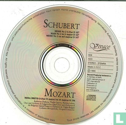 Mozart Missa brevis/Schubert Mass in G major - Afbeelding 3