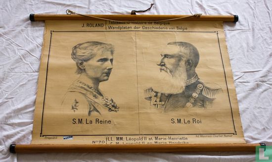 Leopold II en Marie Henriëtte Op Doek België - Afbeelding 1
