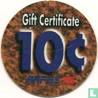 AAFES 10c 2001 Military Picture Pog Gift Certificate - Bild 1