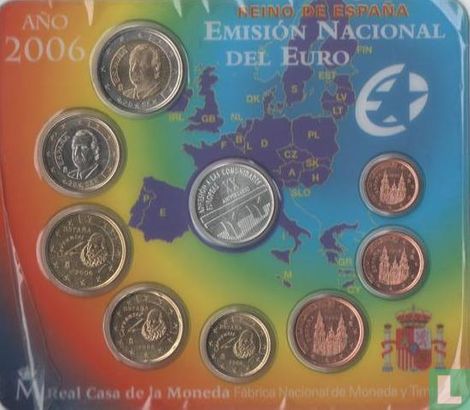 Spanje jaarset 2006 (met medaille 20 jaar EU toetreding) - Afbeelding 1