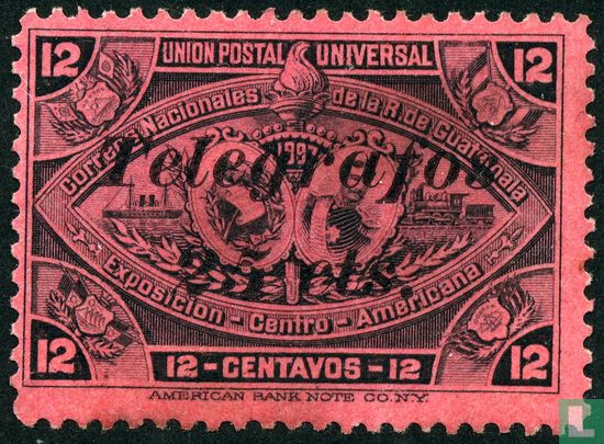 J.R. Barrios and coat of arms with overprint