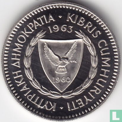 Cyprus 50 mils 1963 (PROOF) - Image 1