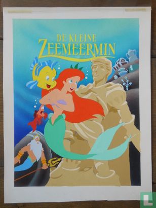 De Kleine Zeemeermin - Cover - [ingekleurde blauwdruk] - 1990