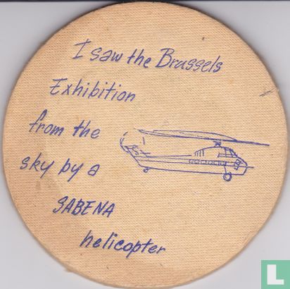 For my return trip I choose SABENA / I saw the Brussels Exhibition from the sky by a SABENA helicopter - Bild 2