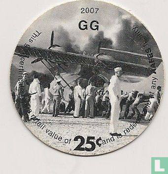 AAFES 25c 2007 Military Picture Pog Gift Certificate 10B251 - Image 1